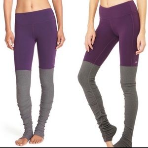 ALO NWOT purple and grey leggings